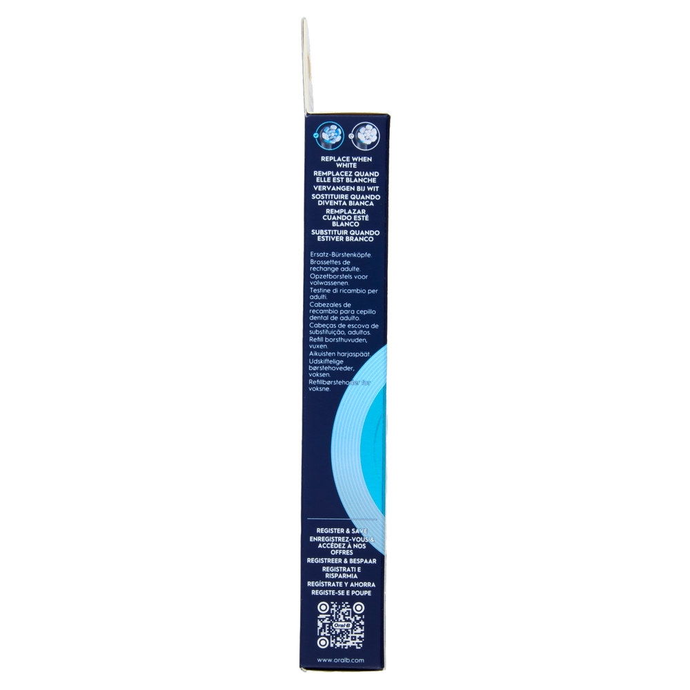 Oral-B iO Testine Ricambio Ultimate Clean Blu Spazzolino Elettrico Denti Ricaricabile, 3 Refills
